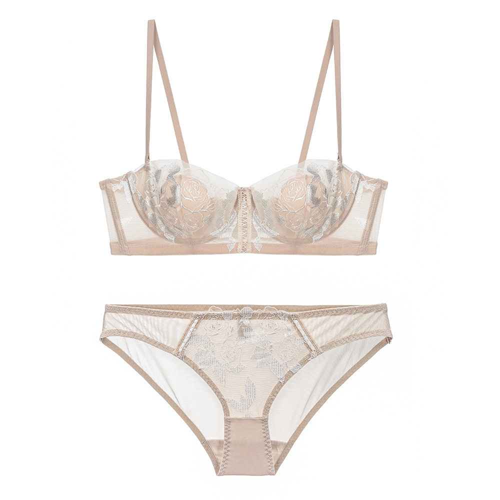 Purcoral Floral Rose Lace Balc - Demi Bra Balconette 评论和价格