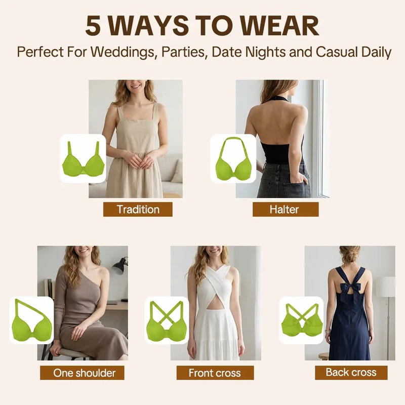 HSIA Seraphina 5-Way Multiway  - Underwire Bra Padded 评论和价格