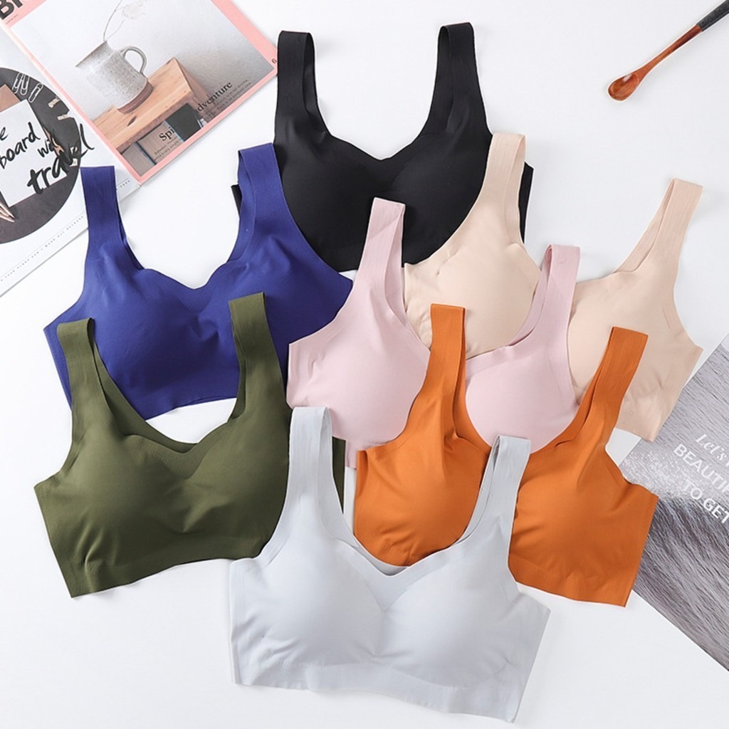 3PCS Sexy Sports Bra Seamless  - Underwire Bra Padded 评论和价格