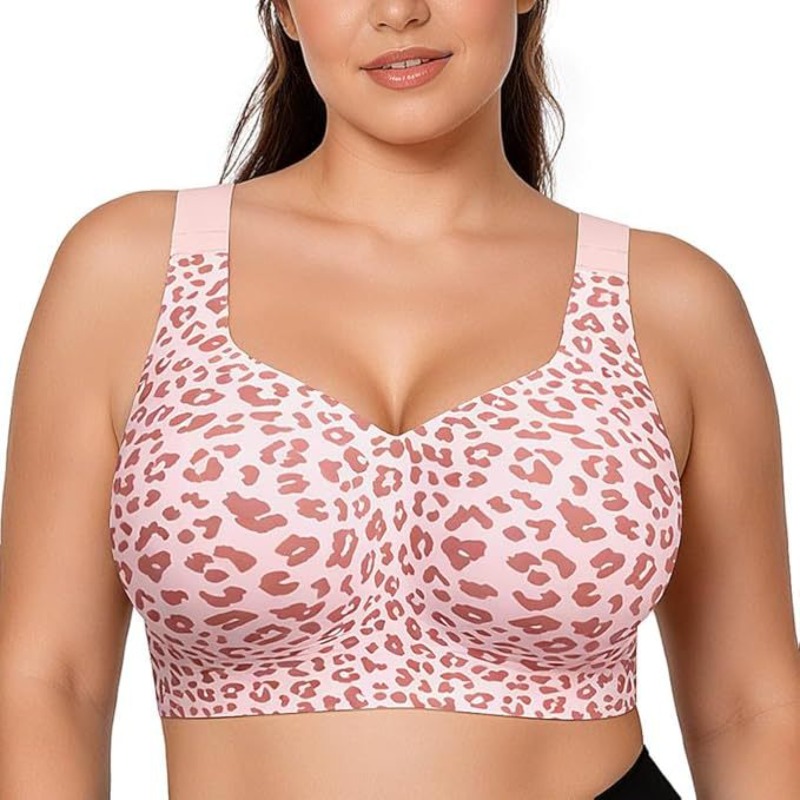 Leopard Jelly Bras No Underwir - Underwire Bra Padded 评论和价格