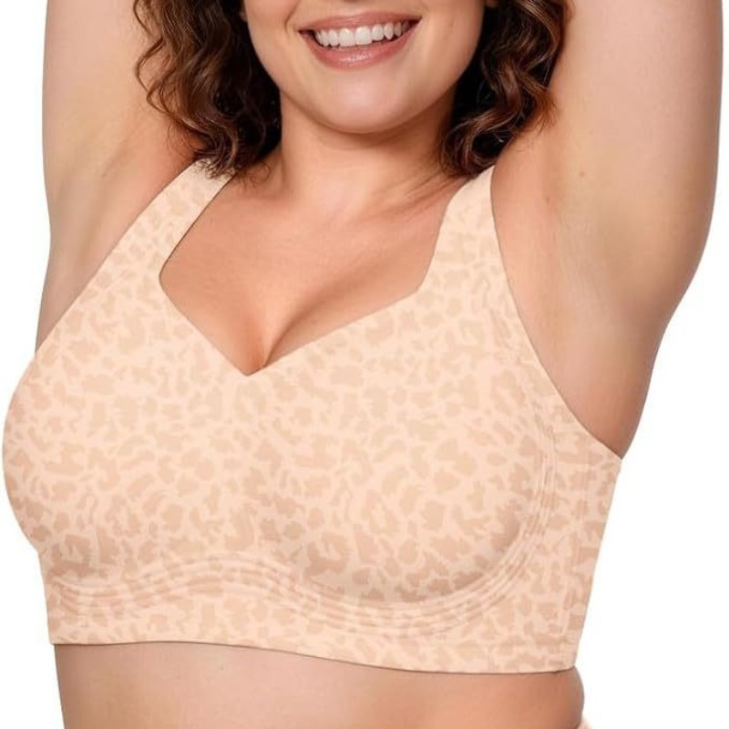 Leopard Jelly Bras No Underwir - Underwire Bra Padded 评论和价格