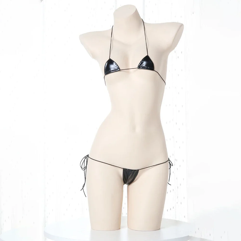 New Womens Sexy Lingerie Leath - Lace Bralette Set 评论和价格